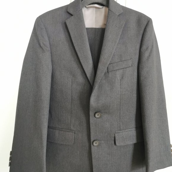 Boy dress suit, size 8/10, heather grey Blazer and Pants - Picture 1 of 9